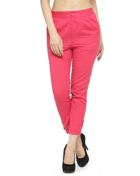 Ladies Pant,Compression Tights Women,Tie Waist Pants,Carpenter Jeans Womens, Womens Workwear Trousers,Pink Satin Pants,Red Leather Pants Womens,Trousers  Cotton at Amazon Women's Clothing store