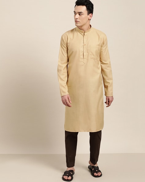 Sojanya Straight Kurta with Patch Pocket