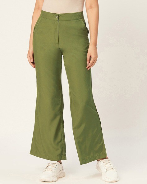 Buy Green Trousers & Pants for Women by Alsace Lorraine Paris Online