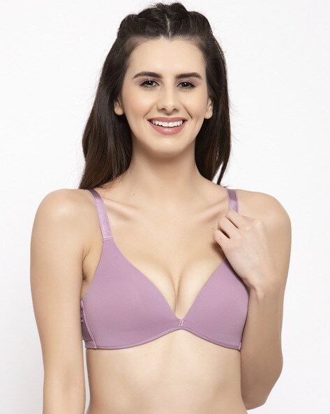 Buy Prettycat Womens Purple Polycotton Push-Up Heavily Padded Bra  (Pc-Br-Fo-Ppl-32B) Online at Best Prices in India - JioMart.