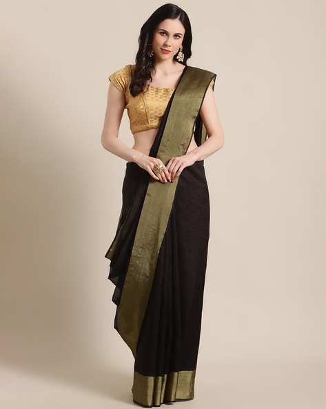 Buy Beige Sarees for Women by Indie Picks Online | Ajio.com