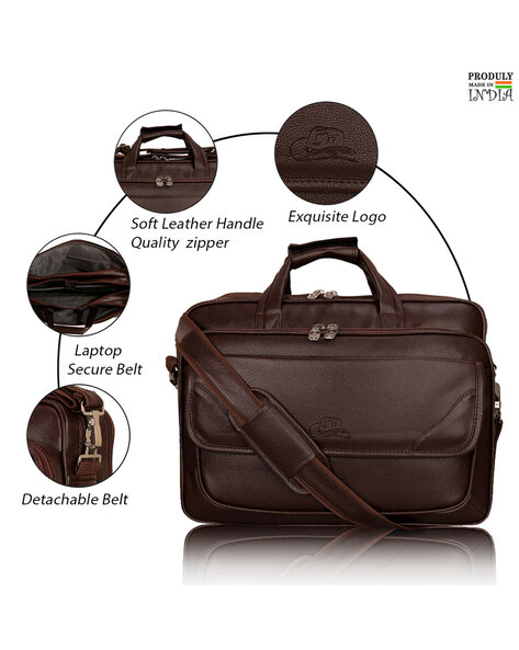 Laptop Messenger, leather Bag for Men, bag for Women, Brown bag Backpack  PL1-23