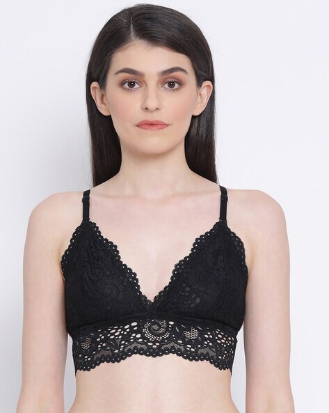 Total-Support Bra with Lace Detail