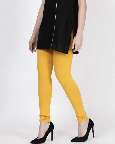 Mid Waist Yellow Ladies Ankle Length Legging, Ethnic Wear, Straight Fit at  Rs 150 in Tiruppur