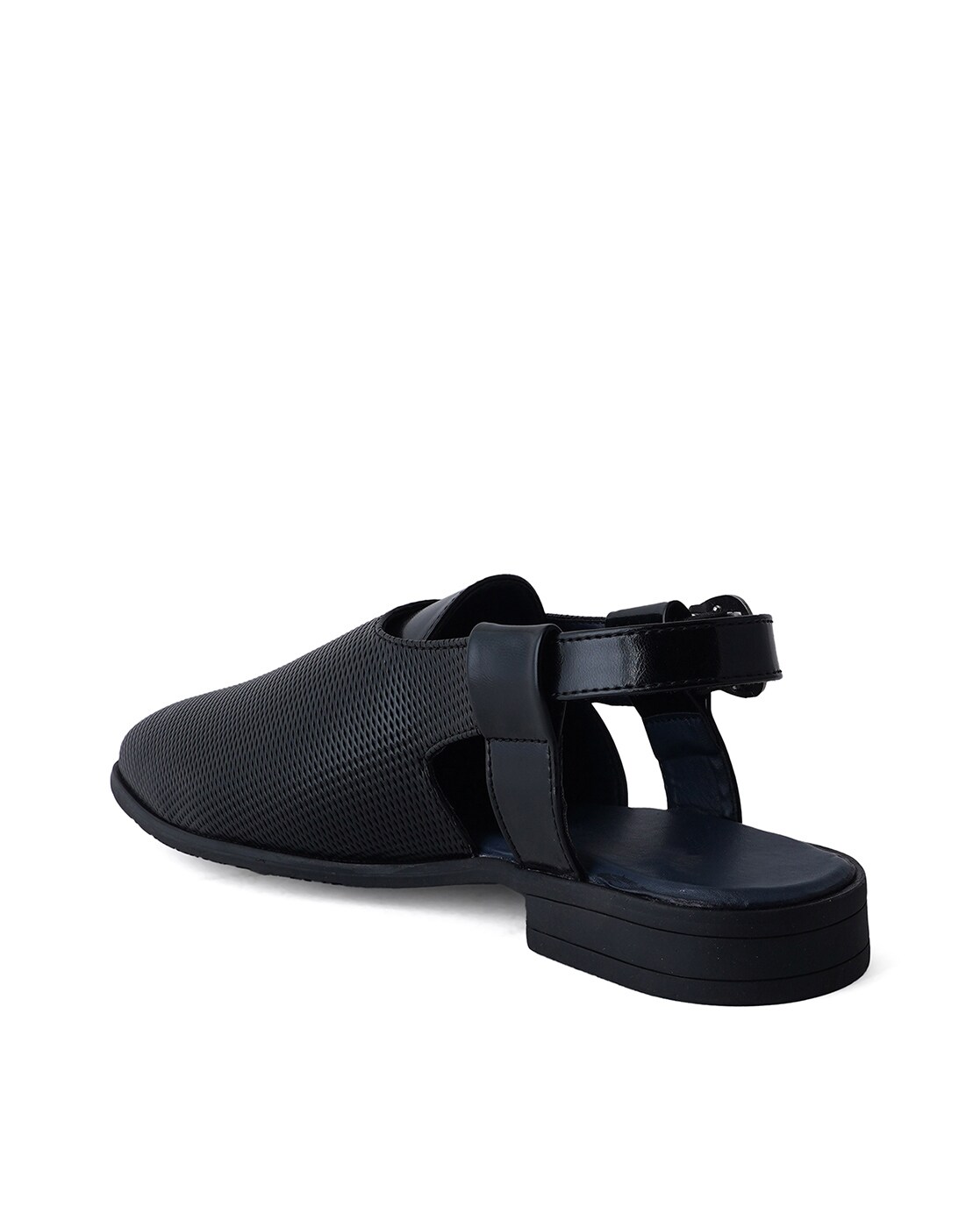 Men's Buckle Sandals - Seth Brown - Leather Slide – Jerusalem Sandals