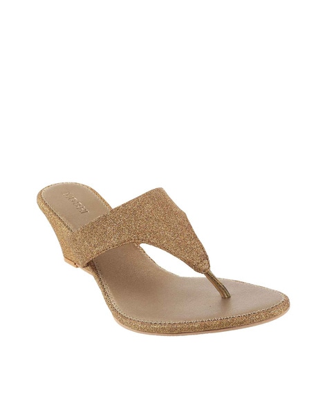 Buy Bronze Heeled Sandals for Women by Mochi Online