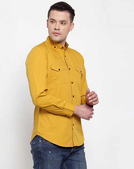 Buy Yellow Shirts for Men by PURPLE STATE Online