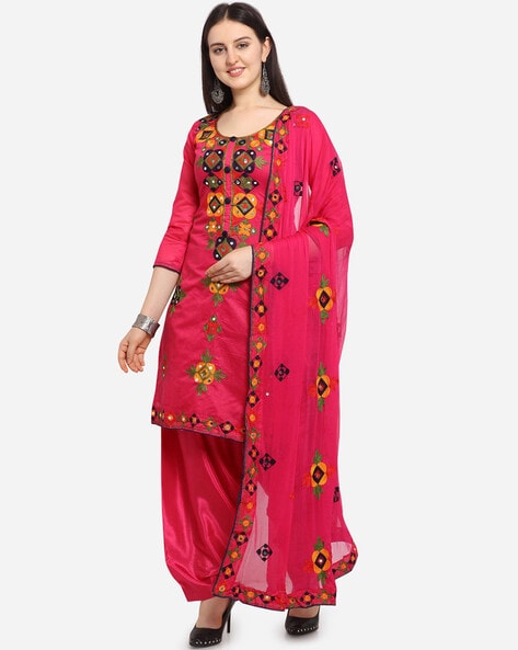 Indian Mirror Work Embroidered Chiffon Dress (DZ13562) at Discount Price in  Pakistan – DressyZone.com