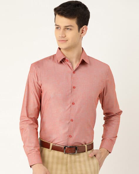 Buy Red Grey Shirts for Men by SOJANYA Online