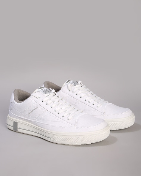 Skechers all 2025 white leather shoes