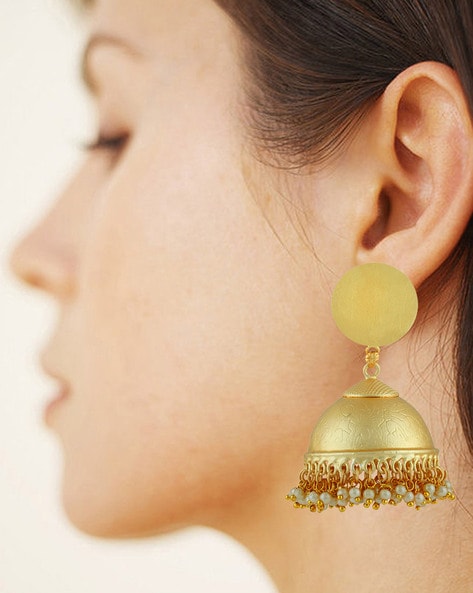 Punjabi hot sale jhumka gold