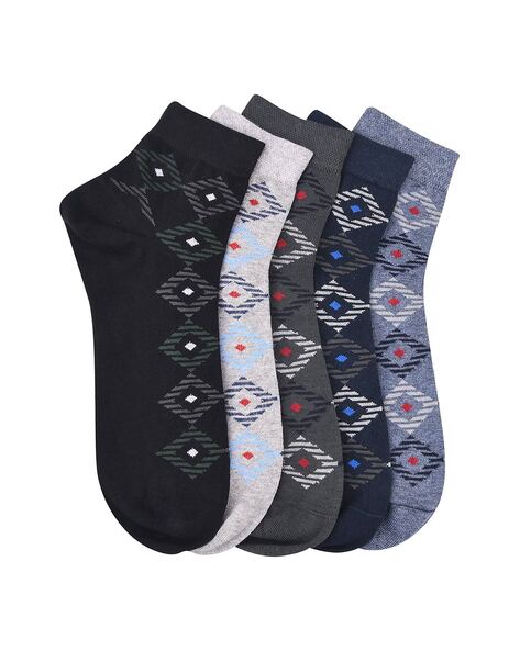 Buy SLIMSHINE Men's Cotton Ankle Length Socks (Pack Of 5) Online at Best  Prices in India - JioMart.