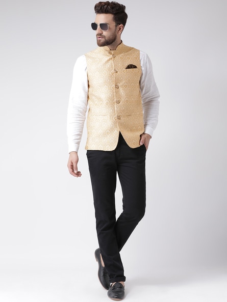 Traditional Beige Color Nehru Jacket