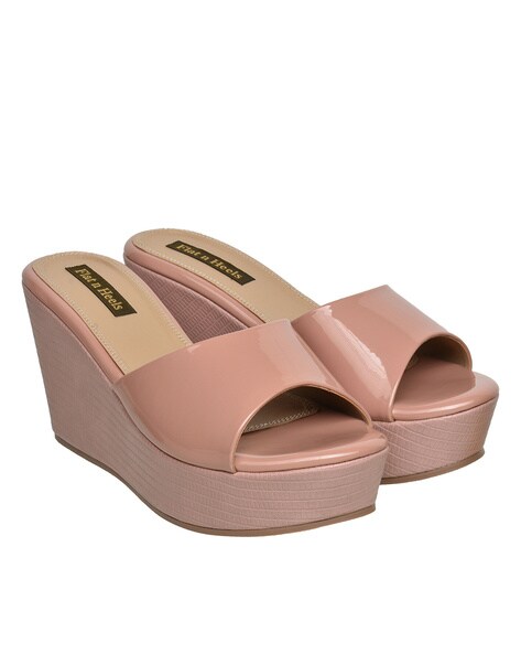 Buy Pink Heeled Sandals for Women by Flat n Heels Online