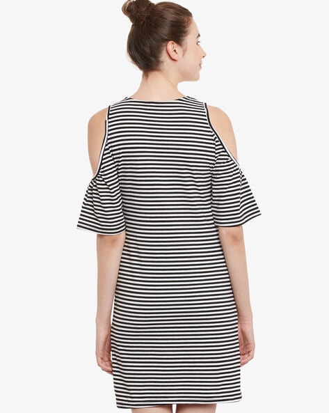 Cold shoulder shift on sale dress