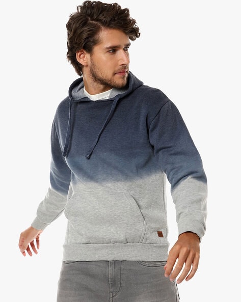 Buy Blue & Grey Sweatshirt & Hoodies for Men by Campus Sutra Online