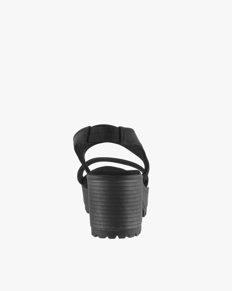 Dioon black textile discount sandals