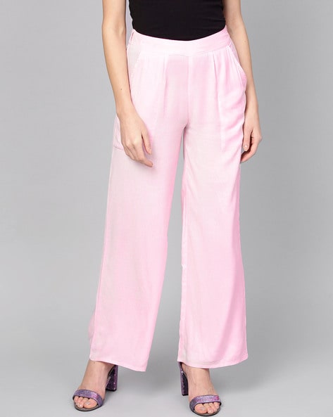 Forte Forte Wide-leg Cotton Trousers In Pink | ModeSens