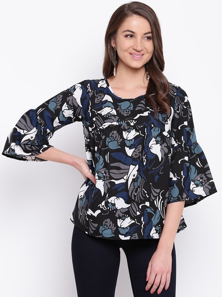 Buy Black Tops for Women by Mayra Online