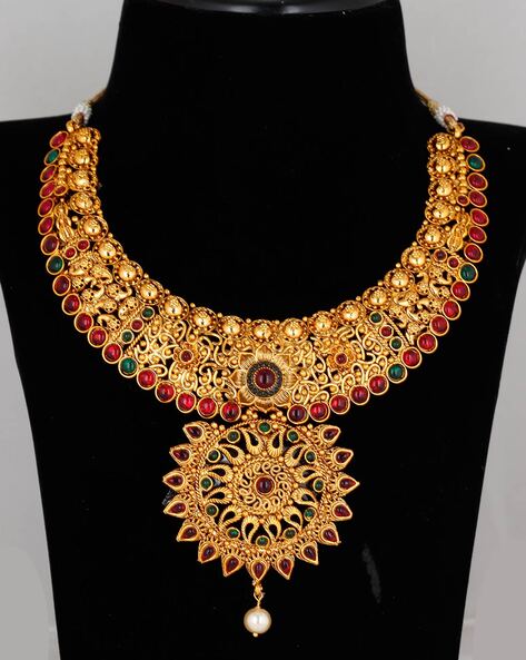 Latest pachi necklace hot sale designs in gold