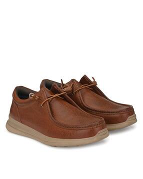 carlo romano Boat Shoes with Elastic Detail-picture-46
