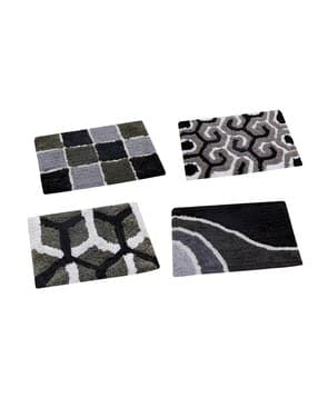 aazeem Set of 4 Anti Skid Cotton Door Mat 16"x24"-picture-16