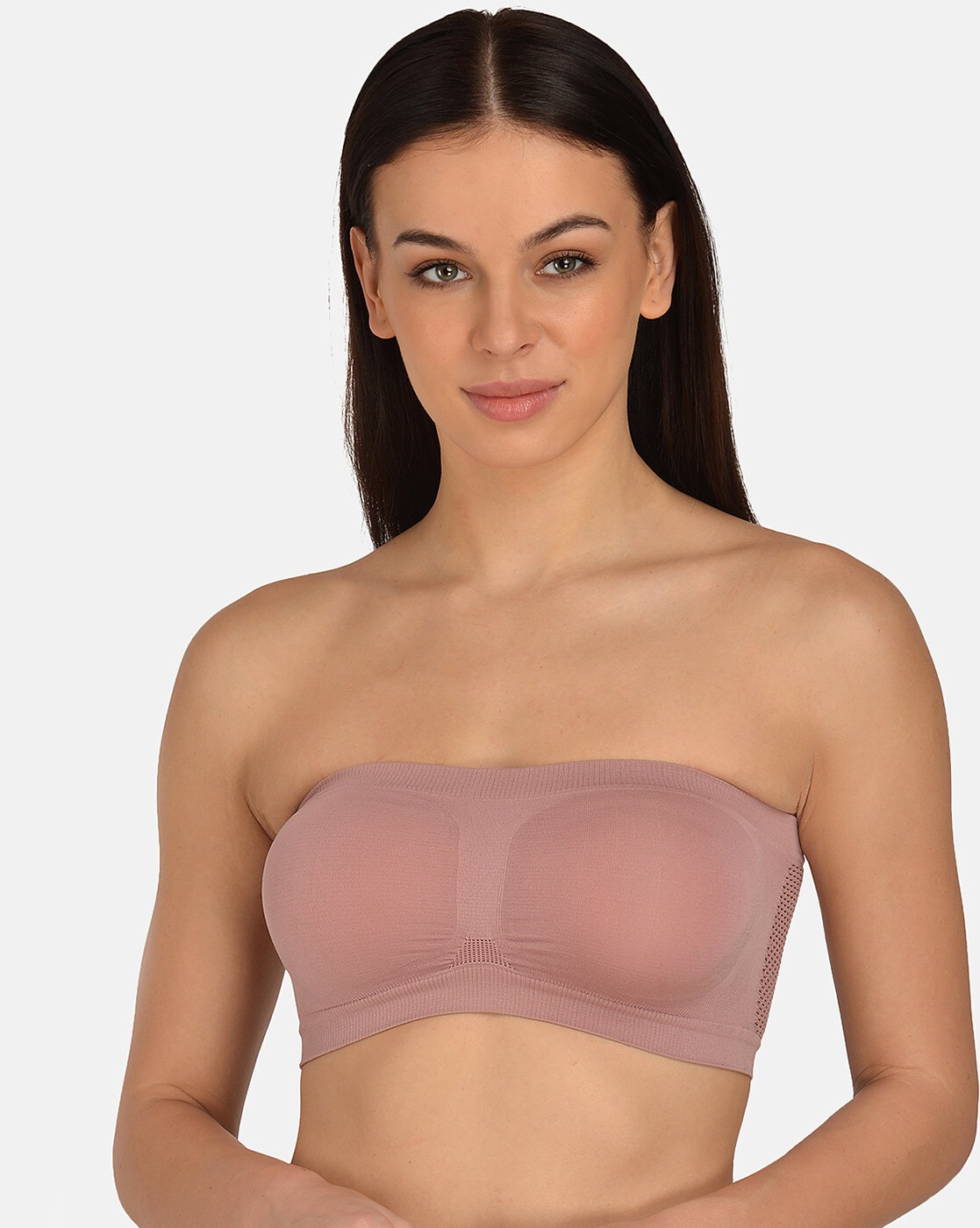 Buy Mod & Shy Non-Padded Non Wired Mesh Net Minimizer Bra - Pink