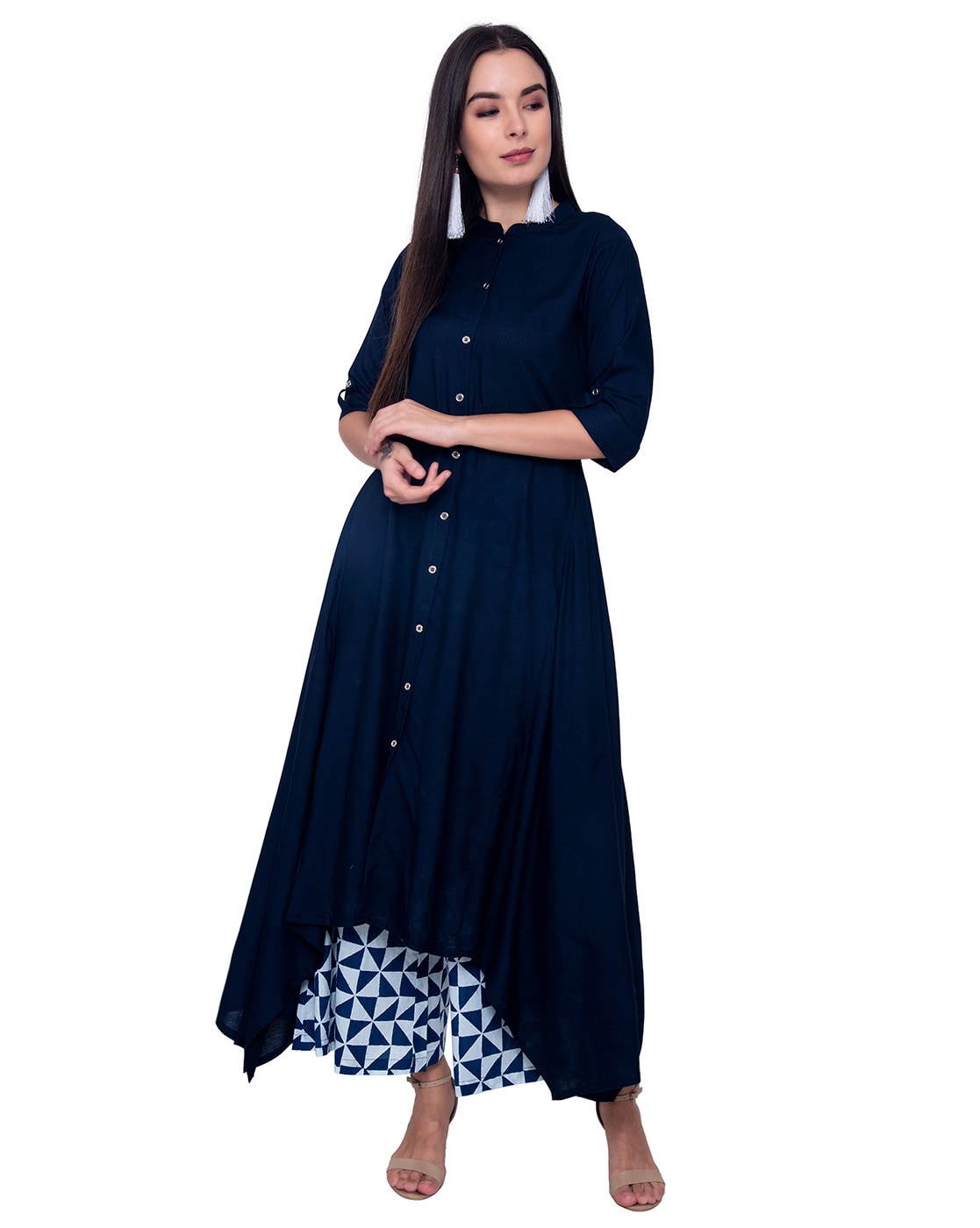 Buy Blue Kurta Suit Sets for Women by Jaipur Kurti Online | Ajio.com
