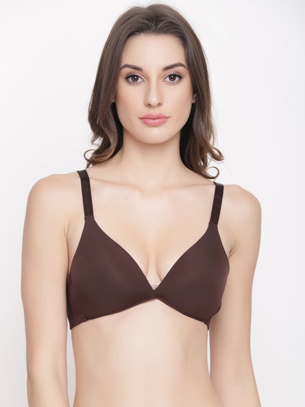 Buy Zivame Padded Wired 3-4th Coverage T-Shirt Bra - Nutmeg - Brown Online