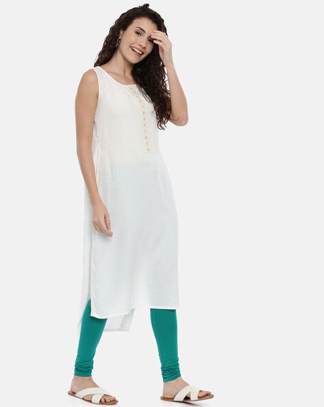 Straight Fit Plain Ladies Rama Green Cotton Legging at Rs 130 in Ranchi