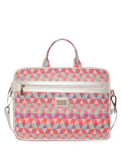 Patterned shop laptop bag