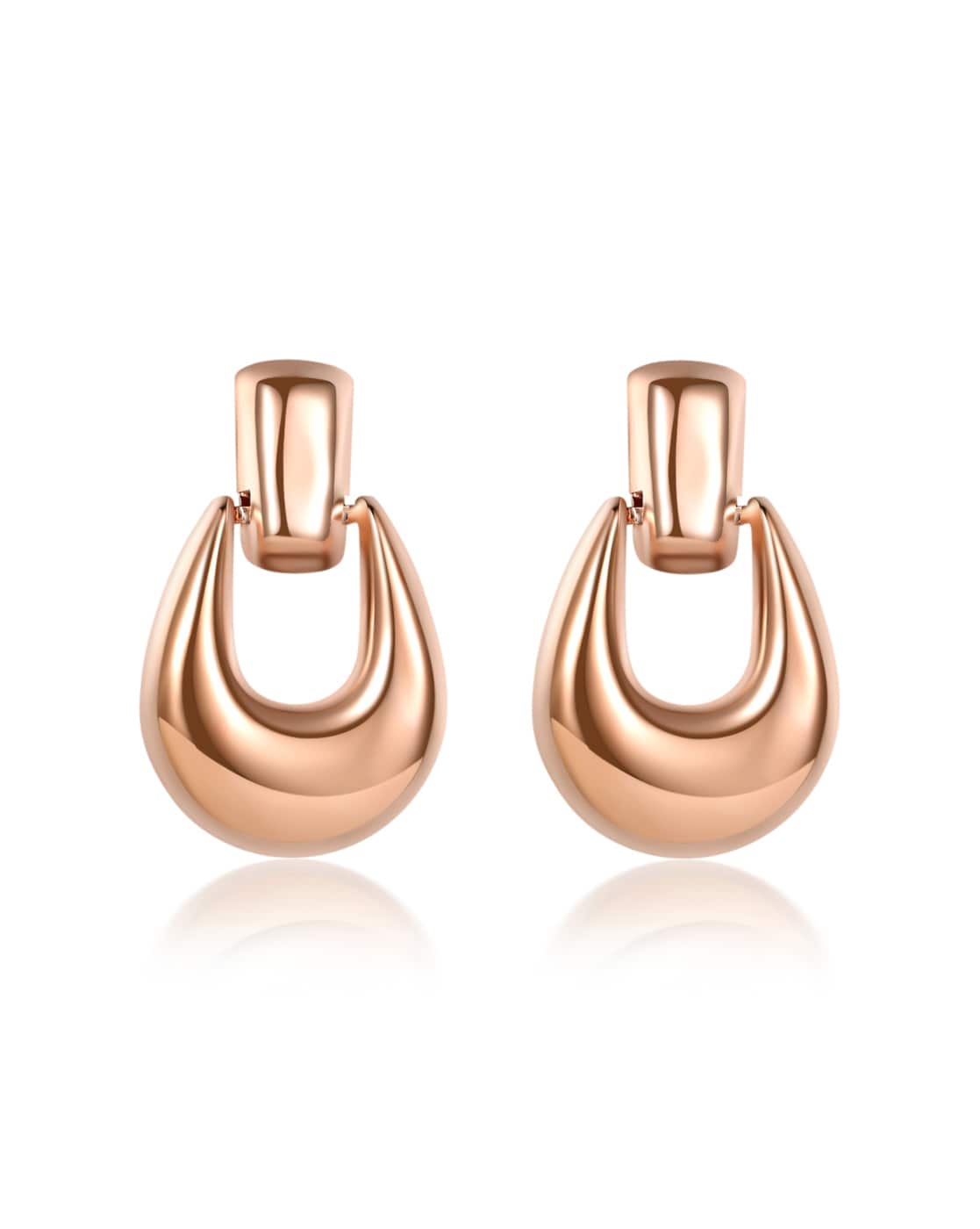 Brown Copper Gold Plated Kundan Dangle  Drop Earrings