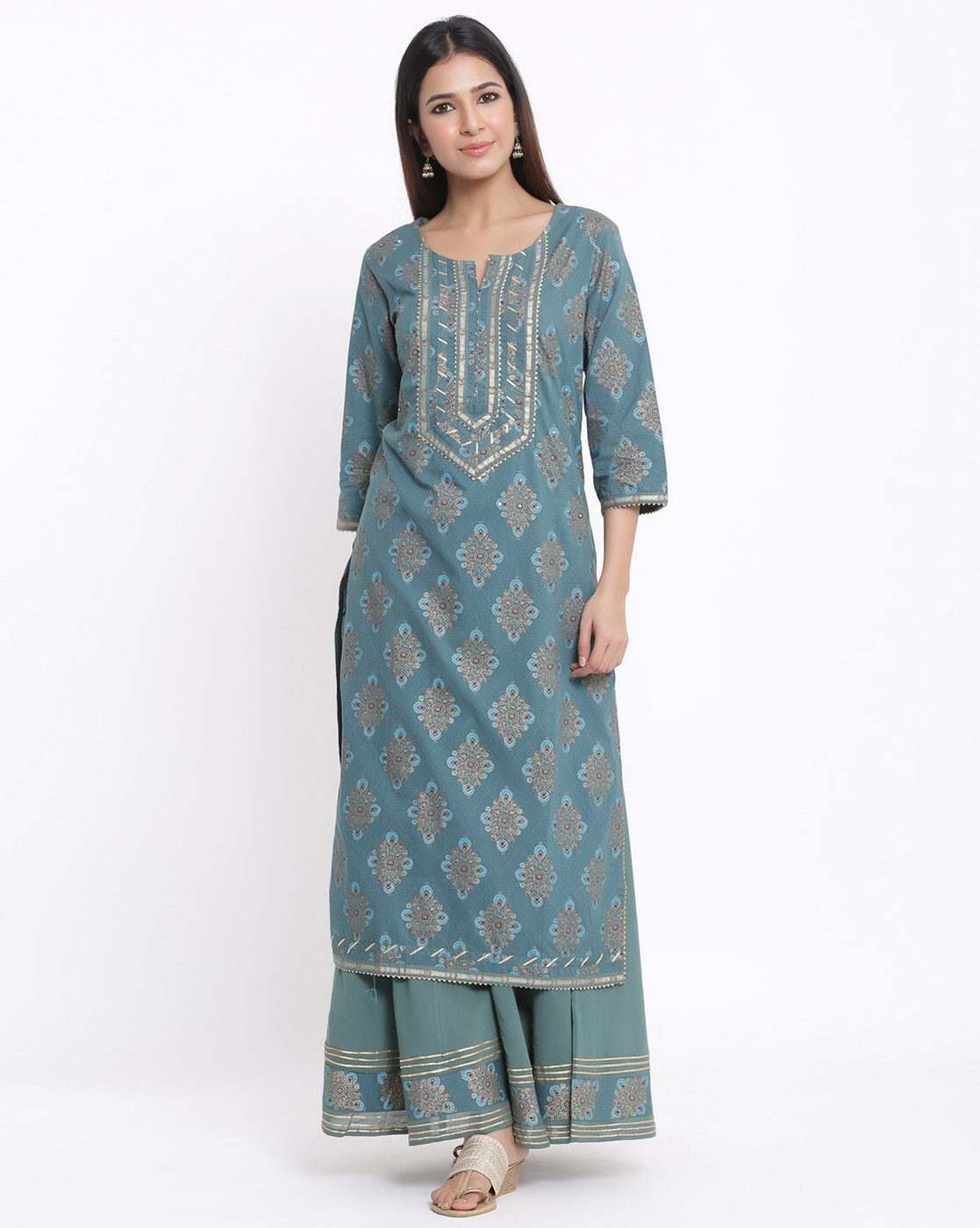 Buy Royal Blue Fusion Wear Sets for Women by KIPEK Online Ajio