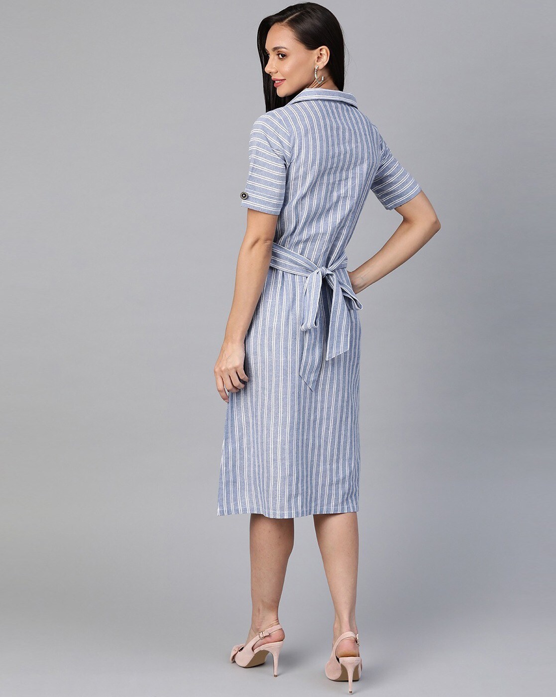 Buy Blue Dresses for Women by COTTINFAB Online | Ajio.com