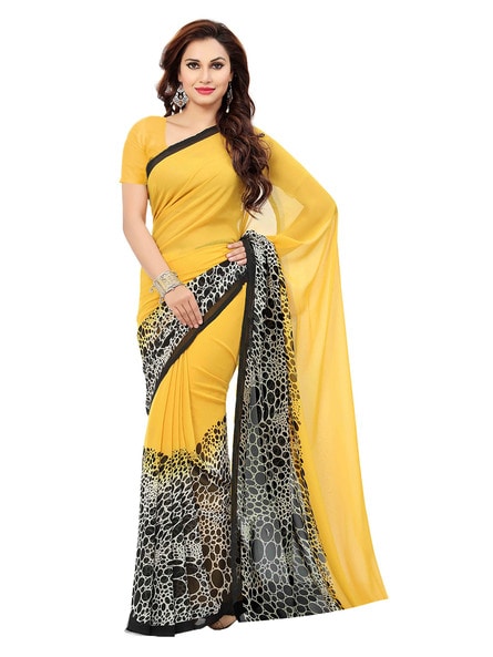 Buy Yellow Sarees for Women by Ishin Online