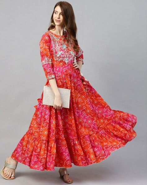 Buy Red Dresses for Women by AASK Online  Ajiocom