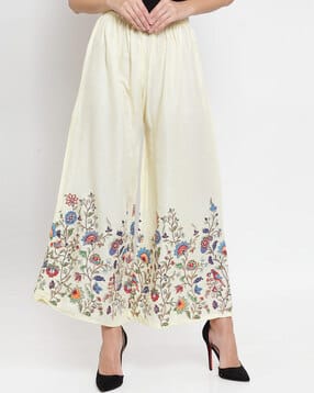 clora creation Floral Print Palazzos-picture-34