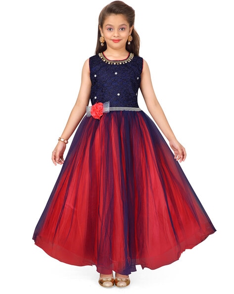 Buy NOYYAL Girls Net & Satin Gown Dress for Kids-Green-13-14 Years Online  at Best Prices in India - JioMart.