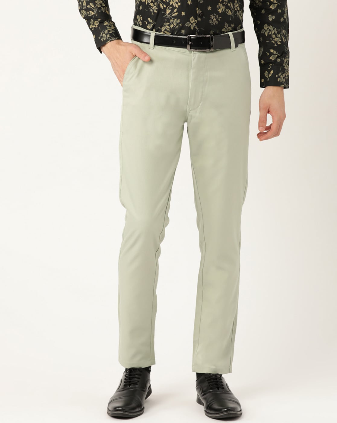 Buy Pista Green Pants | Designer Wear | TheHLabel