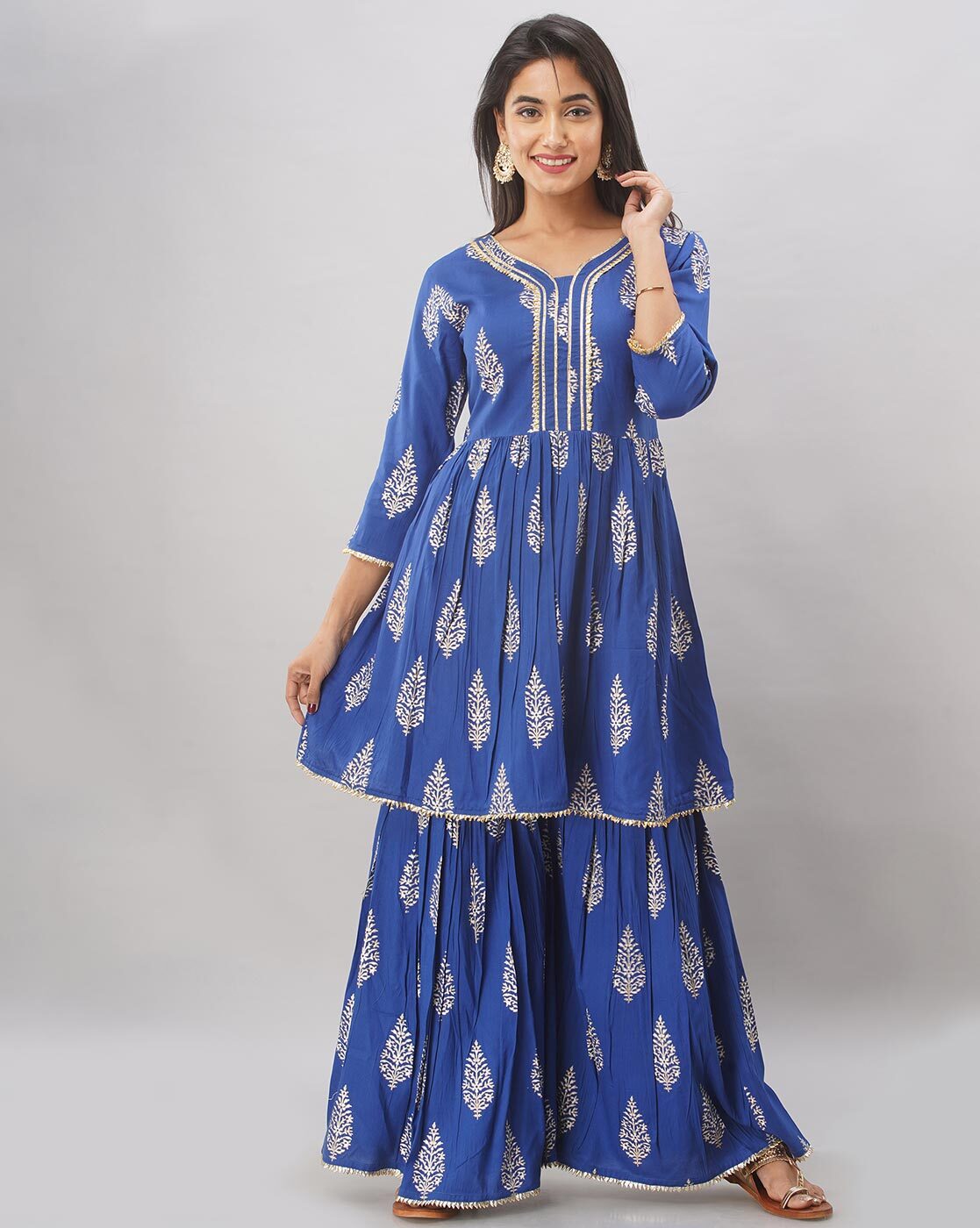Buy Blue Kurta Suit Sets for Women by JAIPUR VASTRA Online | Ajio.com