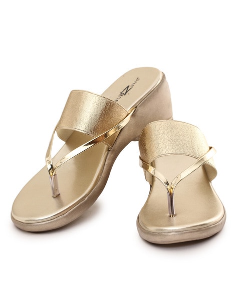 Golden sandals Size 44 online | An essential part of summer | ZALANDO