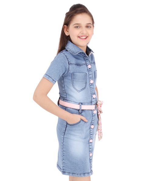 Levi's Girls Denim Shirt Size Medium Snap Buttons | eBay