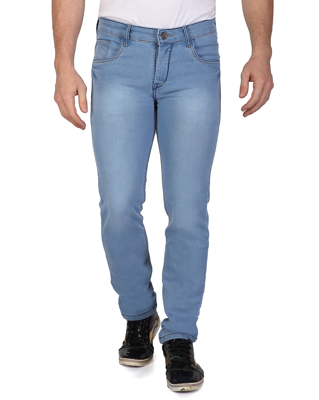 Buy China Wholesale Custom Men's Fashion Pants Light Blue Damaged Jeans Men Denim  Jean Slim Fit & Men's Light Blue Damaged Jeans Men Denim Jean $10.9 |  Globalsources.com
