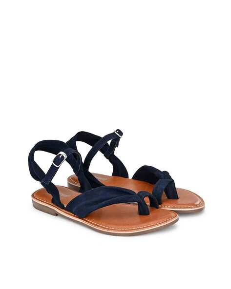 Dark blue flat sandals new arrivals