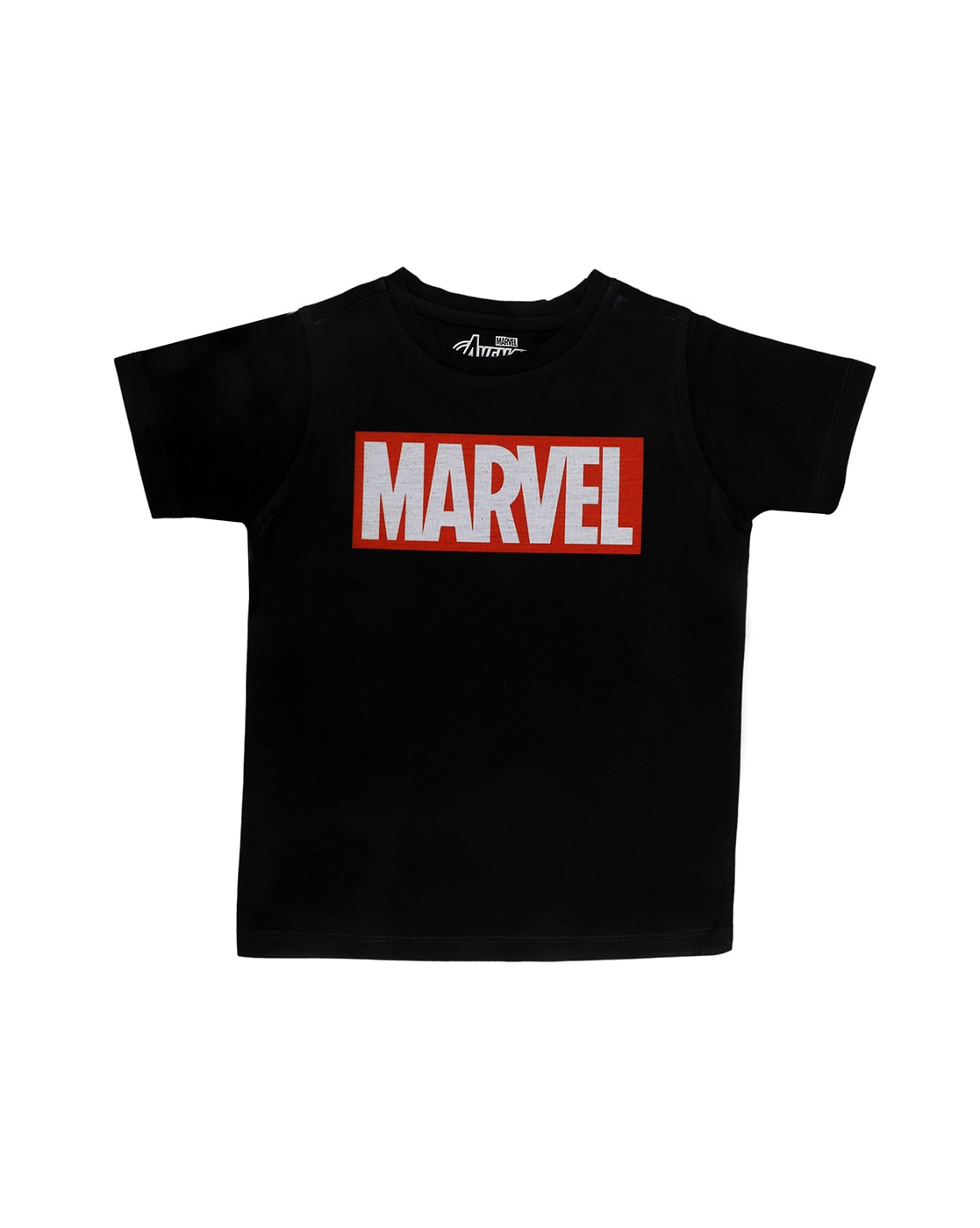 Captain Marvel Logo Half Sleeves T-Shirt for Boy-FunkyTradition