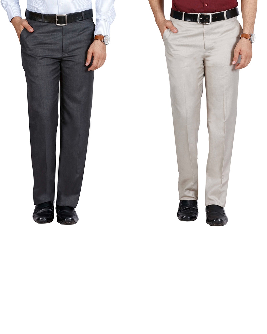 McHenry Regular Fit Men Grey Trousers - Price History