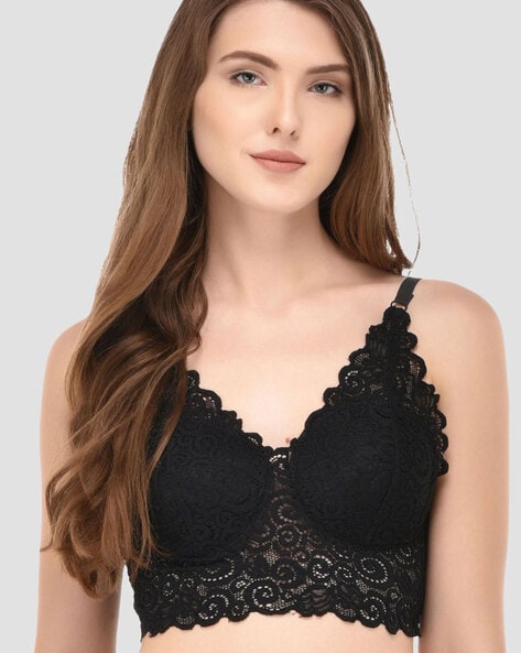 Buy Prettycat Brown Womens Lace Bralette Lightly Padded Bra  (Pc-Br-6028-Brn-40B) Online at Best Prices in India - JioMart.