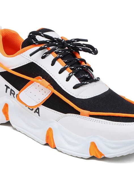 Orange cheap tennis shoes