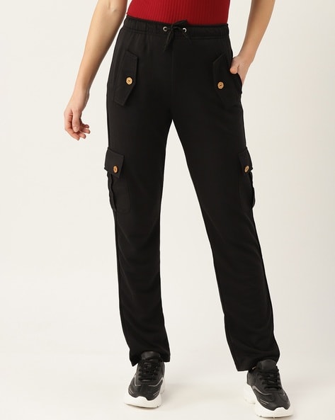 Buy Black Track Pants for Women by Alsace Lorraine Paris Online