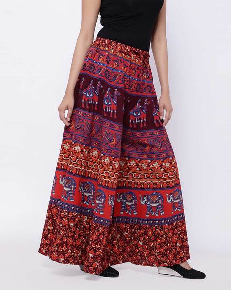 Indian Print Relaxed Pants: Gypsy Rose